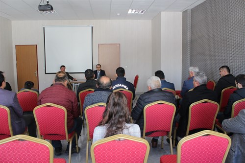 Kaymakamımız Dr. Erdal Bilgiç başkanlığında  İlçe İdare Şube Başkanları toplantısı yapılmıştır